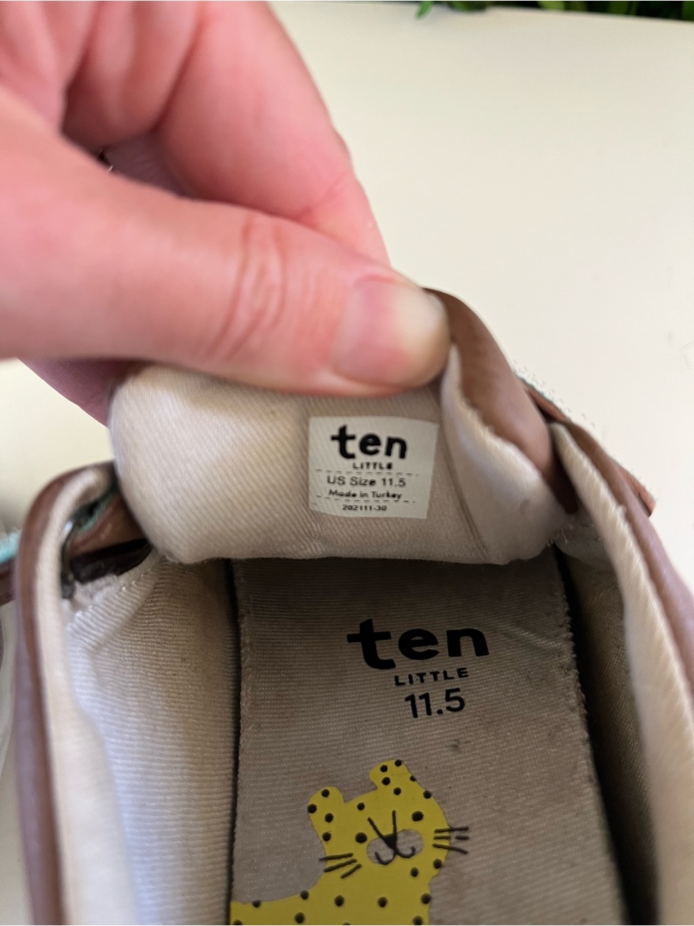 Ten Little Everyday Original Kids Sneakers in Brown - Picture 8 of 10